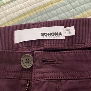 Bundle and save Sonoma capri wine colored pants